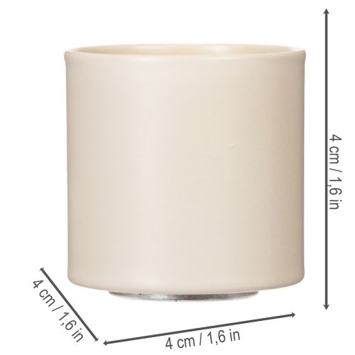 Magnetische kaarsenhouders voor dikke taps toelopende kaarsen (4 cm), 4 stuks | Floristik24.nl