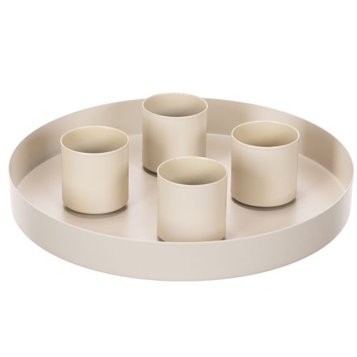 Magnetische kaarsenhouders voor dikke taps toelopende kaarsen (4 cm), 4 stuks | Floristik24.nl