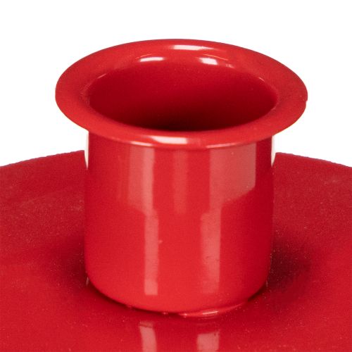 Kleine rode kaarsenhouders voor kaarsen van 8 cm, 3 stuks | Floristik24.nl