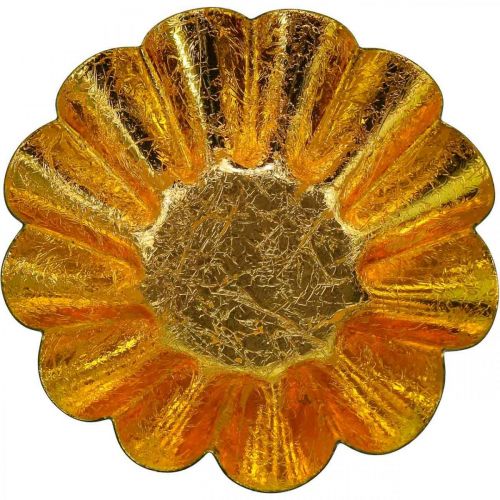 Artikel Waxinelichthouder kerstdecoratie bakvorm zwart goud Ø12cm 2 stuks