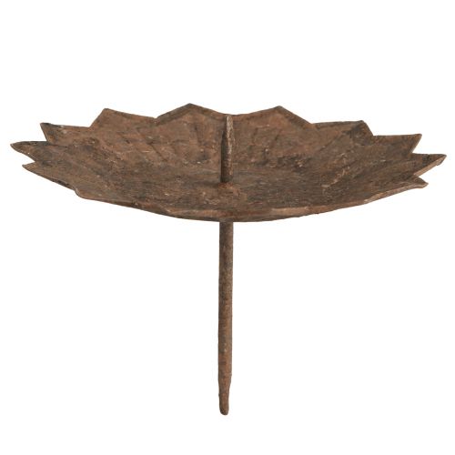 Floristik24 Insteekkaarsenhouder Ø11cm H8cm roesteffect 4st