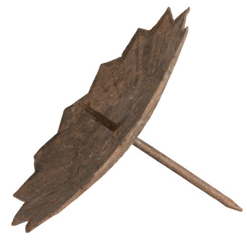 Artikel Kaarsenhouder om op te plakken Ø11cm H8cm roest effect 4st