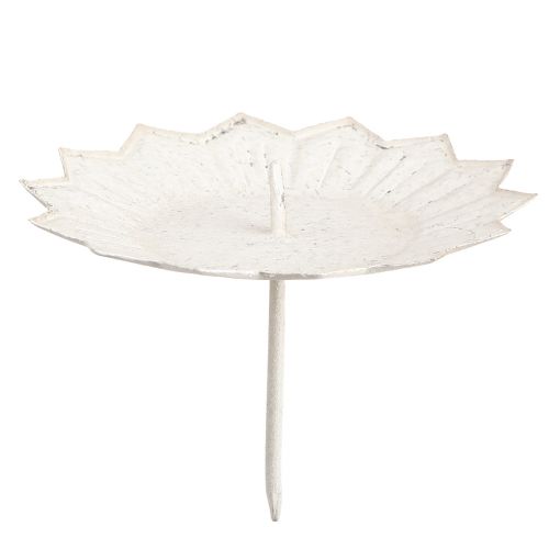 Floristik24 Insteekkaarsenhouder 11x8cm crème 4st