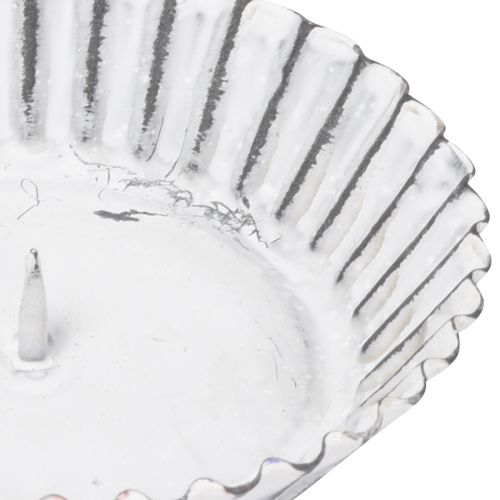 Artikel Insteekkaarshouder witte cakevorm Ø10cm 4st