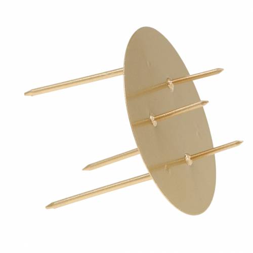 Floristik24 Insteekkaarsenhouder goud Ø6,5cm 12 st
