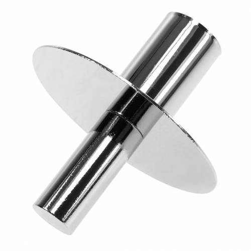 Floristik24 Kaarshouder voor flessen zilver Ø7,5cm H8cm