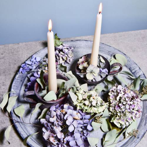 Floristik24 Kandelaar mok antiek look Ø9cm H8cm