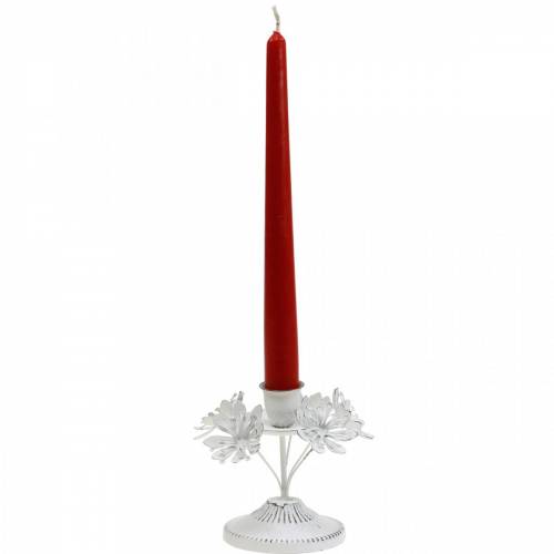 Floristik24 Kaarsdecoratie, lente, kandelaar met bloemen, metalen decoratie voor de bruiloft