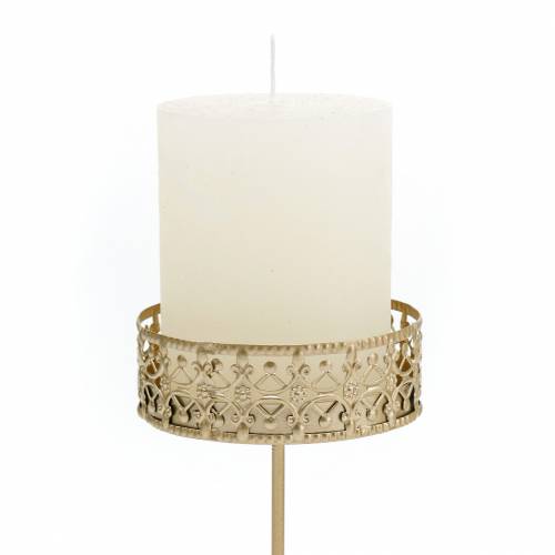 Floristik24 Bloemenkandelaars om in te pluggen goud Ø7,4cm H12,5cm 4 stuks antieke look