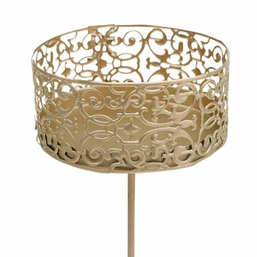 Floristik24 Bloemenkandelaars om in te pluggen goud Ø8,8cm H13,7cm 4 stuks antieke look