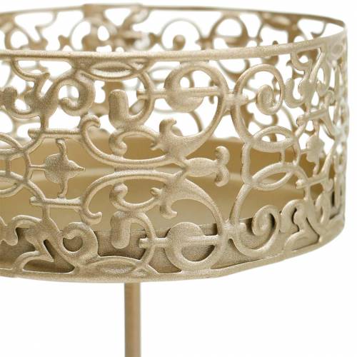 Floristik24 Bloemenkandelaars om in te pluggen goud Ø8,8cm H13,7cm 4 stuks antieke look