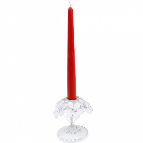 Floristik24 Lentedecoraties, metalen kandelaars met bloemen, huwelijksdecoraties, kandelaars, tafeldecoraties