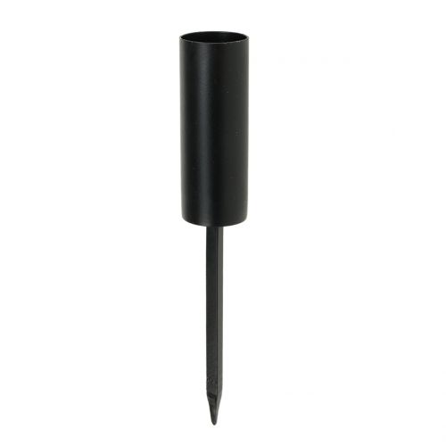 Artikel Kaarshouder zwart voor stokkaarsen 15cm 4st