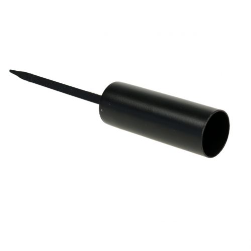Artikel Kaarshouder zwart voor stokkaarsen 15cm 4st