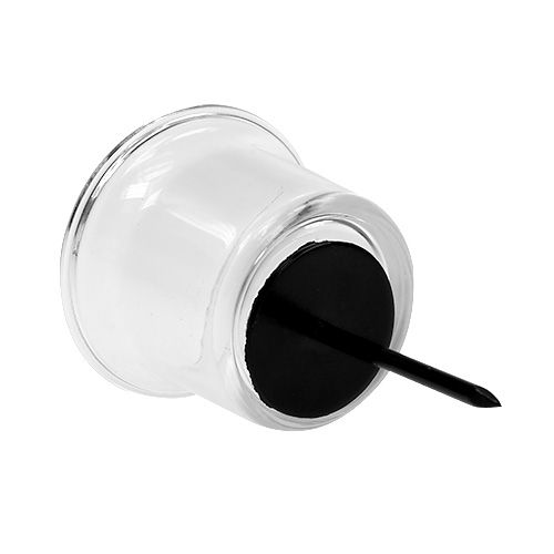 Artikel Kaarsenhouder voor theelichtje glas helder Ø6cm H10cm 2 stuks