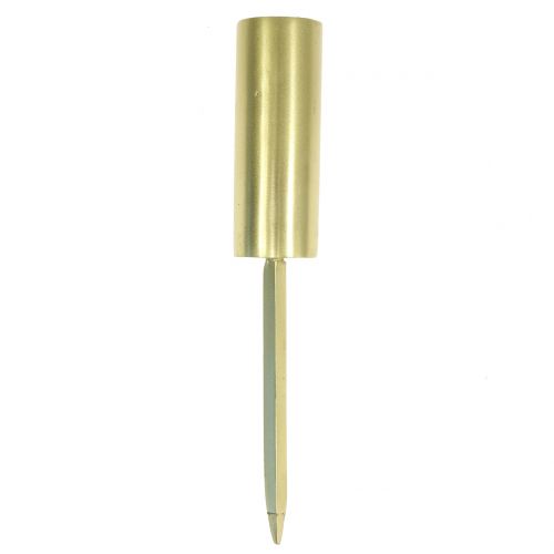 Artikel Kaarshouder voor stokkaarsen smal goud Ø2,2cm H15cm 4st