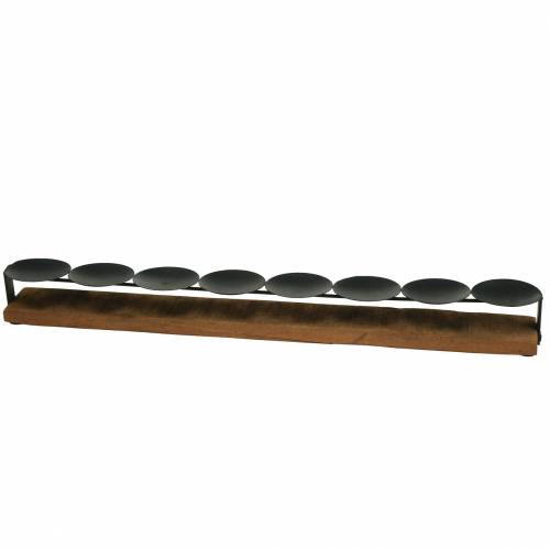 Floristik24 Kandelaar teakhout natuur 60cm