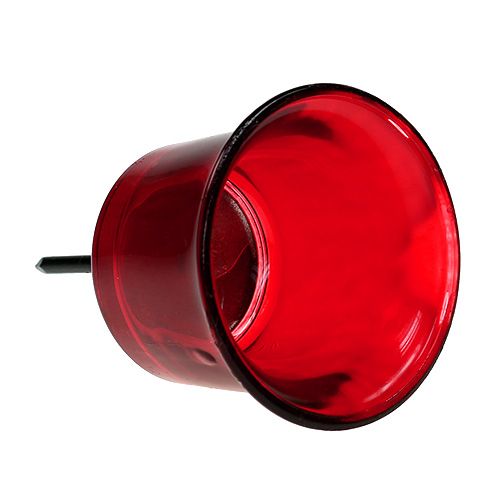 Artikel Kaarshouder voor theelichtglas rood Ø6cm L10cm