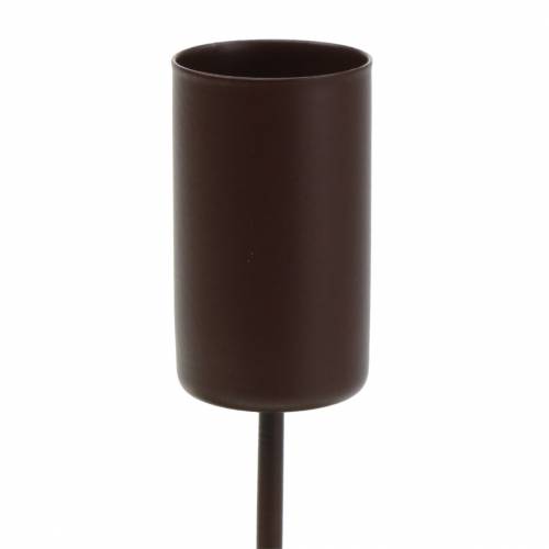 Artikel Kaarshouder voor stokkaarsen bruin Ø2,3cm H14cm 4 st
