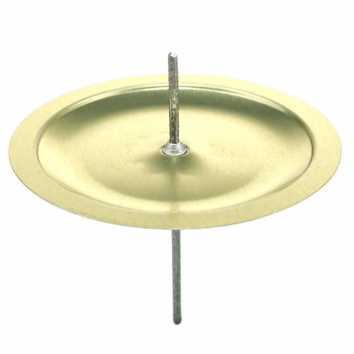 Floristik24 Kaarsenhouder met doorn goud Ø6cm 36 st