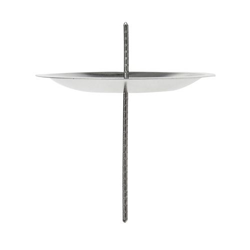 Floristik24 Kaarsenhouder met doorn zilver Ø5cm 36 st