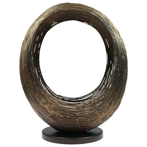 Kandelaar metalen decoratieve sculptuur theelichthouder H45cm