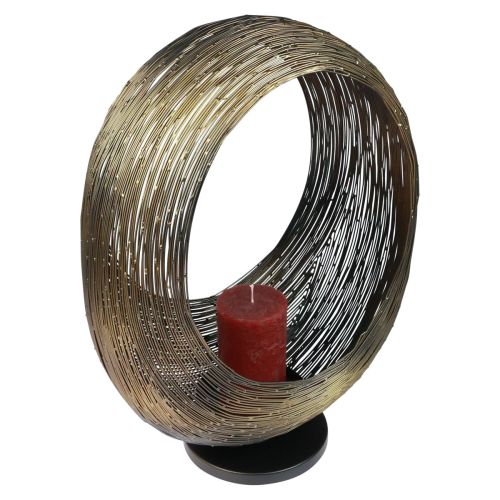 Floristik24 Kandelaar metalen decoratieve sculptuur theelichthouder H45cm