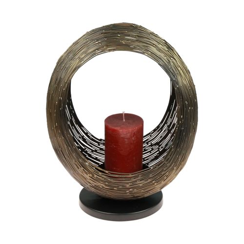 Floristik24 Kandelaar metalen decoratieve sculptuur theelichthouder H33,5cm