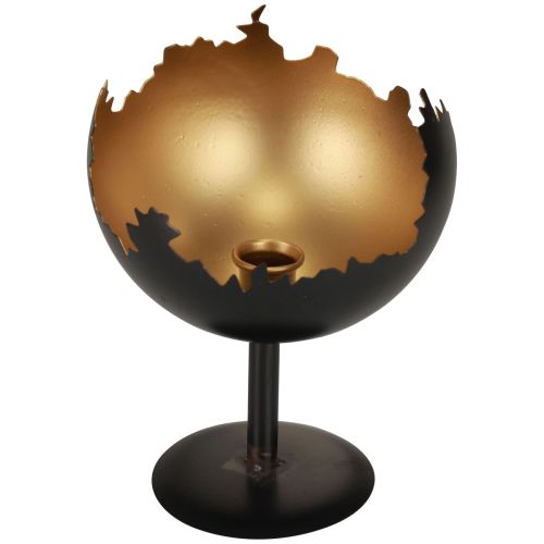 Floristik24 Tafeldecoratie Kerstkandelaar metaal 19cm Ø15cm