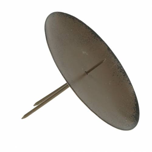 Artikel Stekkerkandelaar 8cm bruin 4 st