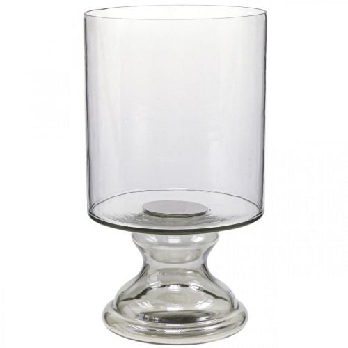 Windlicht glas kaars glas getint, helder Ø20cm H36.5cm