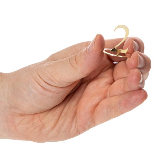 Set van 4 kaarsenringen met cijfers voor een adventskrans, 3 cm hoog. | Floristik24.nl