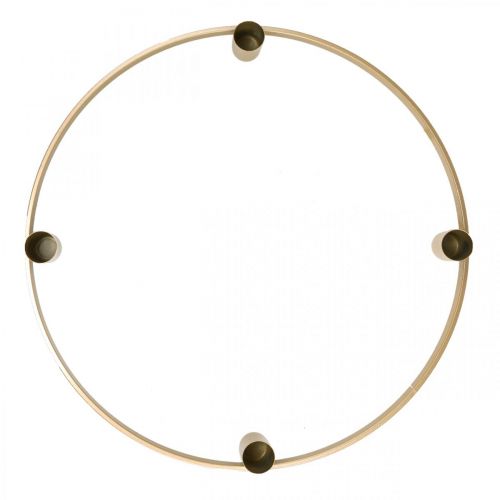 Artikel Candle ring kandelaar metaal mat goud Ø35cm
