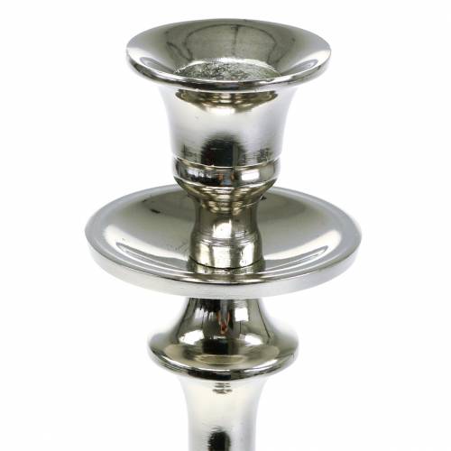 Floristik24 Kandelaar zilver H35cm