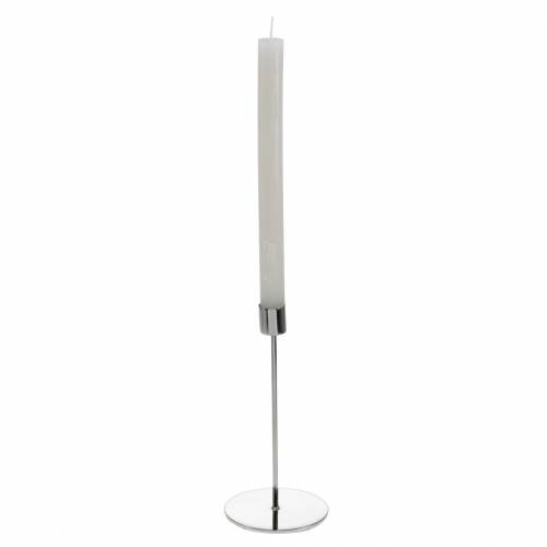 Floristik24 Kandelaar Ø5cm H11cm zilver 4st