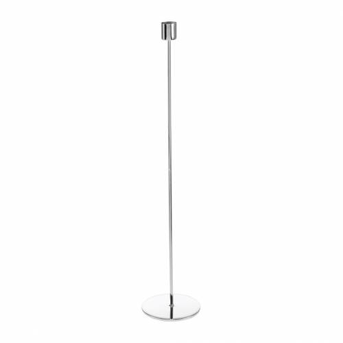 Floristik24 Metalen kandelaar set voor kaarsen zilver Ø2.2cm H31cm 2st