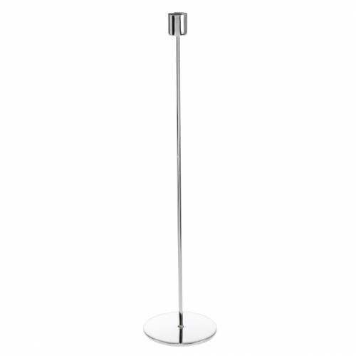 Floristik24 Metalen kandelaar set voor spitse kaarsen zilver Ø2.2cm H28cm 2st