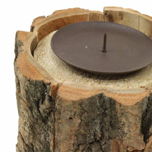Floristik24 Kandelaar hout Ø13cm H10cm