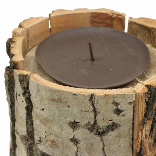 Floristik24 Kandelaar hout Ø13cm H16cm