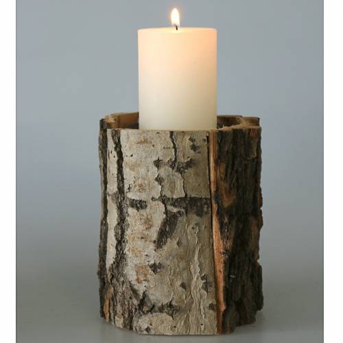 Floristik24 Kandelaar hout Ø13cm H16cm