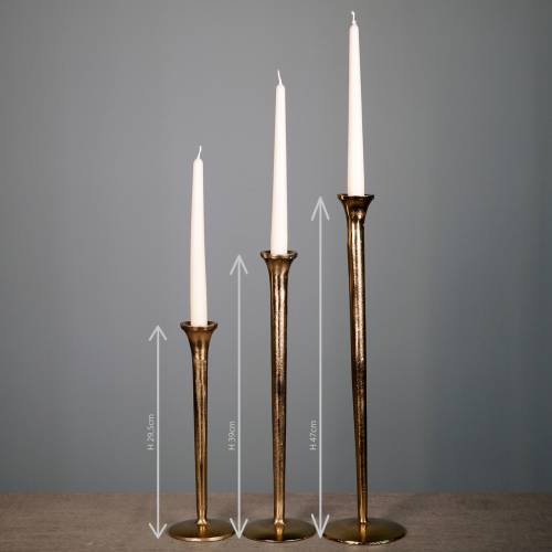 Floristik24 Kandelaar antiek goud Ø9.5cm H29.5cm
