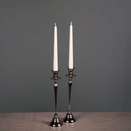 Floristik24 Kandelaar zilver set van 2 H29cm