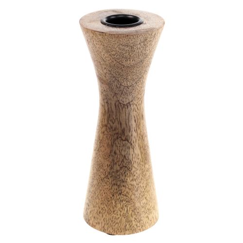 Floristik24 Kandelaar Moderne Kaarsenhouder Hout Naturel Ø6cm H16cm