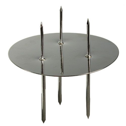 Floristik24 Adventskrans stud zilver Ø8cm