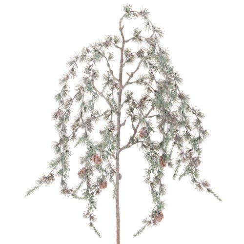 Kunstmatige dennentak met dennenappels, decoratieve dennentak, kunstmatig, 80 cm, 3 stuks