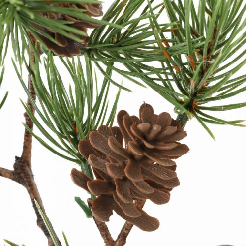Floristik24 Kunstkerstboom in pot met kegels 52cm