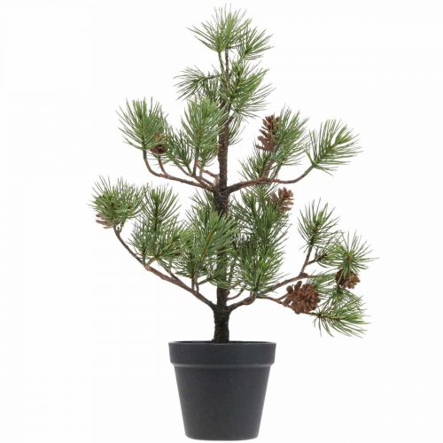 Floristik24 Kunstkerstboom in pot met kegels 52cm
