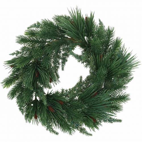 Floristik24 Krans van coniferen mix kunstmatig Ø28cm groene deurkrans