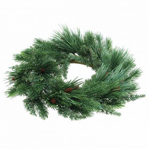 Floristik24 Krans van coniferen mix kunstmatig Ø28cm groene deurkrans