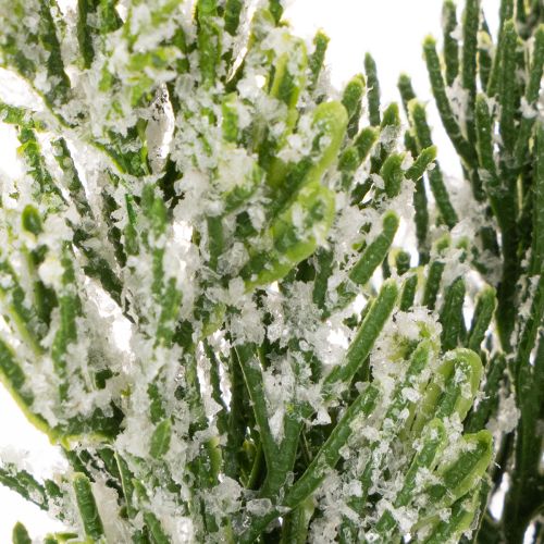 Kunstmatig met sneeuw bedekte dennentak voor bloemstukken en adventsdecoraties, 40 cm, 3 stuks | Floristik24.nl
